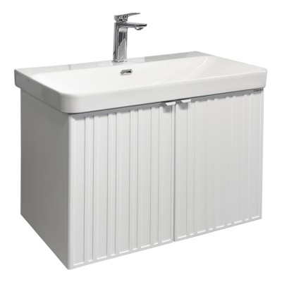 Тумба Comforty Тенерифе 80П Белый матовый с раковиной Comforty CF19595BX-80 00-00022175CF