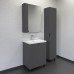 Тумба Comforty Лима 60Н Антрацит с раковиной Como 60 напольная 00-00019240CF