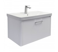 Тумба Comforty Катунь 80П Белый/матовый с раковиной Comforty 4480 подвесная 00-00018665CF