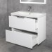 Тумба Comforty Селенга 80 Белый глянец, с раковиной Comforty CF19696BX-80 подвесная 00-00022182CF