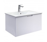 Тумба Comforty Муром 70П Белый/матовый с раковиной Comforty 70E подвесная 00-00022457CF