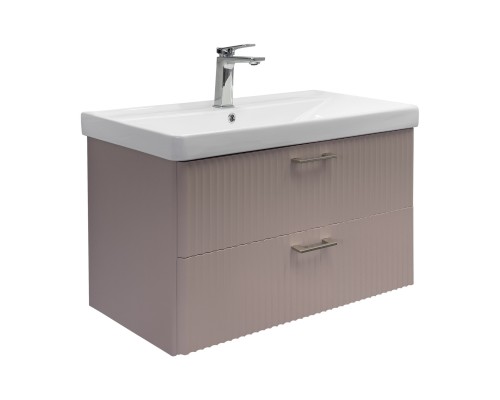 Тумба Comforty Ангара 90П Дуб латте c раковиной Comforty 4490 00-00021036CF
