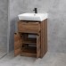 Тумба Comforty Руза 50 Дуб темно-коричневый, с раковиной Comforty 9055RA-50 00-00022023CF