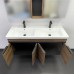 Тумба Comforty Дуэт 125 Дуб тёмно-коричневый с раковиной Гармония-125 00-00017178CF