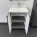 Тумба Comforty Лима 60Н Антрацит с раковиной Como 60 напольная 00-00019240CF