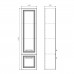 Шкаф-колонна Comforty Бросно 40П Альпийский иней 00-00021804CF