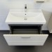Тумба Comforty Касабланка 80 Серый шёлк с раковиной Moduo 80 подвесная 00-00015382CF
