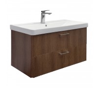Тумба Comforty Ангара 90П Дуб темно-коричневый c раковиной Comforty 4490 00-00021037CF