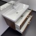 Тумба Comforty Ангара 90П Дуб темно-коричневый c раковиной Comforty 4490 00-00021037CF
