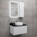 Тумба Comforty Тосно 75 Ясень белёный с черной столешницей с раковиной Comforty 9110 00-00008224CF