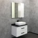 Тумба Comforty Амстердам 75 Белый/глянцевый с черной матовой столешницей с раковиной Comforty T-Y9378 00-00004668CF