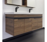 Тумба Comforty Дуэт 125 Дуб тёмно-коричневый с раковиной Гармония-125 00-00017178CF
