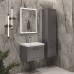 Тумба Comforty Бросно 60П Оружейная сталь с раковиной Como 60 подвесная 00-00020428CF