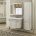 Тумба Comforty Палини 100 Белый глянец с раковиной Comforty 3310 подвесная 00-00019754CF