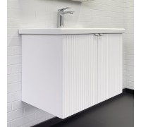 Тумба Comforty Лима 70П Белый/матовый с раковиной Como 70 подвесная 00-00001284CF