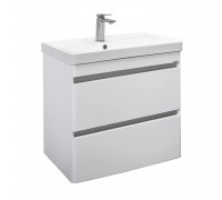 Тумба Comforty Валдай 70П2 Белый/матовый с раковиной Comforty 4470 подвесная 00-00020838CF