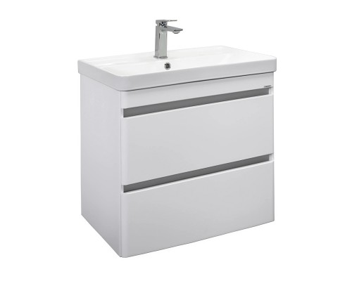 Тумба Comforty Валдай 70П2 Белый/матовый с раковиной Comforty 4470 подвесная 00-00020838CF