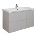 Тумба Comforty Сидней 100 Серый шелк с раковиной Comforty CF188057-100 00-00022768CF