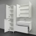 Шкаф-колонна Comforty Валдай 40Н Белый/матовый 00-00020473CF