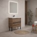 Тумба Comforty Селенга 80 Дуб тёмно-коричневый, с раковиной Comforty CF19696BX-80 подвесная 00-00021875CF