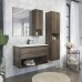 Тумба Comforty Бордо 90 Дуб темно-коричневый с раковиной Comforty 9090M подвесная 00-00019288CF