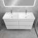 Тумба Comforty Енисей 120 Белый глянец с раковиной Comforty CF19595BX-120D подвесная 00-00022406CF