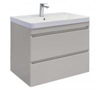 Тумба Comforty Енисей 80П2 Cерый шелк с раковиной Comforty 4480 подвесная 00-00022358CF