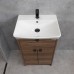 Тумба Comforty Руза 50 Дуб темно-коричневый, с раковиной Comforty 9055RA-50 00-00022023CF