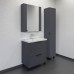 Тумба Comforty Лима 70Н2 Антрацит с раковиной Como 70 напольная 00-00019179CF