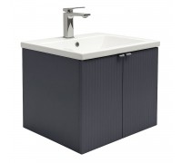 Тумба Comforty Лима 70П Антрацит с раковиной Como 70 подвесная 00-00015478CF