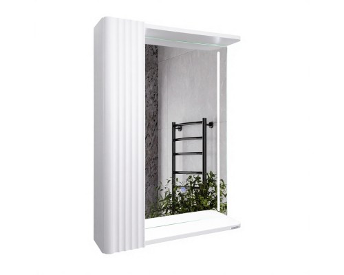 Зеркало-шкаф Comforty Ангара 60 Белый матовый LED подсветка 00-00020667CF