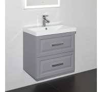 Тумба Comforty Бросно 60П2 Альпийский иней с раковиной Comforty CF19696BX-60 подвесная 00-00021589CF
