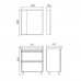 Тумба Comforty Валдай 70Н Белый/матовый с раковиной Comforty 4470 напольная 00-00020836CF