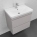 Тумба Comforty Енисей 70П2 Серый шелк с раковиной Comforty 4470 подвесная 00-00022357CF