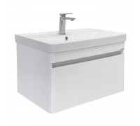 Тумба Comforty Валдай 80П Белый/матовый с раковиной Comforty 4480 подвесная 00-00019144CF