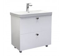 Тумба Comforty Истра 80Н Ясень белёный с раковиной Comforty CF19595BX-80 напольная 00-00022363CF