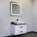 Тумба Comforty Амстердам 75 Белый/глянцевый со столешницей под мрамор Калакатта Блэк с раковиной Comforty T-Y9378 00-00013775CF