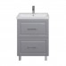 Тумба Comforty Бросно 60Н2 Альпийский иней с раковиной Comforty CF19696BX-60 напольная 00-00021588CF