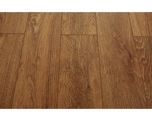 Ламинат Floor Fort Дуб Торонто 1220х130х10 мм 33 класс, фаска 4-х сторонняя, янтарный 19009-4