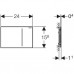 Кнопка смыва Geberit Sigma 70 115.625.FW.1 нержавеющая сталь, для смывного бачка Sigma 8