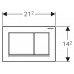 Кнопка смыва Geberit Omega 30 115.080.KJ.1 белый/хром глянец