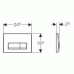 Кнопка смыва Geberit Delta 51 115.105.21.1 хром глянец