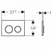 Кнопка смыва Geberit Omega 20 115.085.KL.1 белый/хром матовый