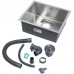 Мойка кухонная GERHANS 43х50 с сифоном, хром RK35043