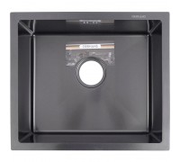 Мойка кухонная GERHANS 43х50 с сифоном, графит RK35043B