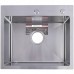 Мойка кухонная GERHANS 50х44 с сифоном, хром RK35044