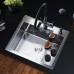 Мойка кухонная GERHANS 50х44 с сифоном, хром RK35044