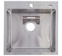 Мойка кухонная GERHANS 50х50 с сифоном, хром RK35050