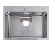 Мойка кухонная GERHANS 60х45 с сифоном, хром RK36045