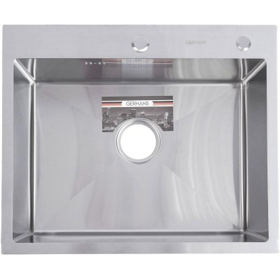 Мойка кухонная GERHANS 50х60 с сифоном, хром RK36050